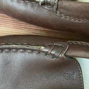 Tod's Women’s Dark Brown Leather Slip-Ons